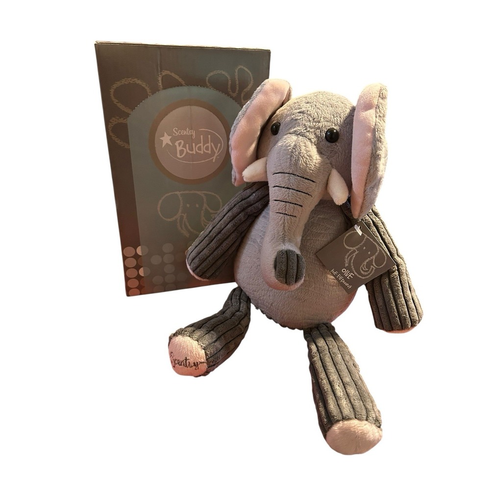 Scentsy Buddy Ollie The Elephant Plush NEW In Box With Tags Plushie Soft‎ Cuddle